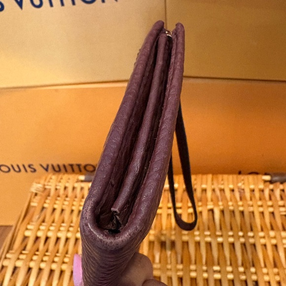 Coach Brown Leather Wristlet - Picture 4 of 7